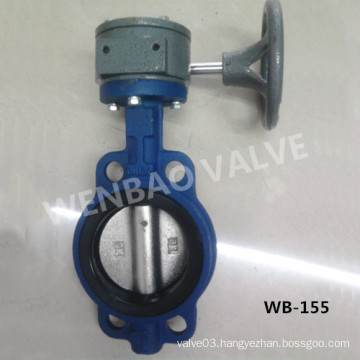 EPDM Seat Cast Iron Wafer Butterfly Valve Pn16 Dn50